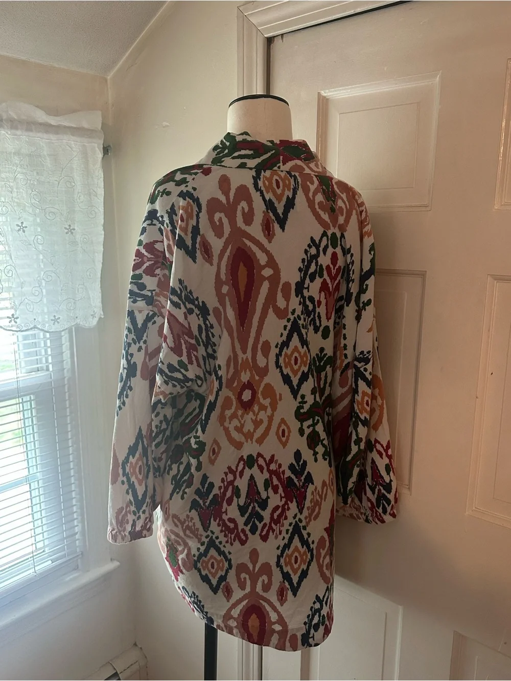 Zara Vibrant Ikat Kimono Jacket